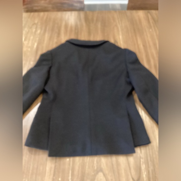 Bally black collar office jacket 2 button up blazer medium - Picture 10 of 12